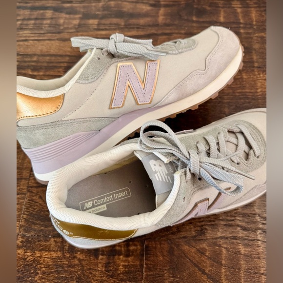 New Women's 515 New Balance Gray, Rose Gold, Light Purple Shoes Sneakers - US 11 - Picture 4 of 16